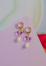 Load image into Gallery viewer, Purple Butterfly Earrings