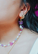 Load image into Gallery viewer, Purple Butterfly Earrings