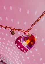 Load image into Gallery viewer, Puffy Glass Heart Pendant