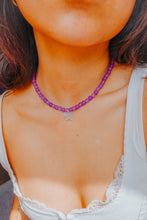 Load image into Gallery viewer, Duo-tone agate Butterfly Necklace