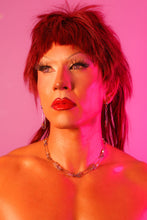 Load image into Gallery viewer, Minhi Wang Silver Safety Pin Earring with Star | Stainless steel earring | Toronto Small Business Haley Made