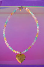 Load image into Gallery viewer, Rainbow Agate Locket | Haley Made Shop | Funky Jewelry | Bold colourful locket