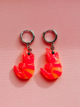 Load image into Gallery viewer, Silver Shrimp Earrings | Silver Prawn Earrings | Minhi Wang x Haley Made Shop | Minhi Wang Merch | Canadas Drag Race | Funky High-quality jewelry