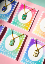 Load image into Gallery viewer, Protection Tarot Card Pendant Necklace