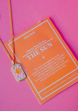 Load image into Gallery viewer, Sun Tarot Card Pendant Necklace