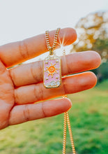 Load image into Gallery viewer, Sun Tarot Card Pendant Necklace