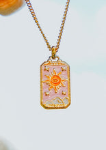 Load image into Gallery viewer, Sun Tarot Card Pendant Necklace