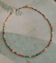 Load image into Gallery viewer, Rainbow n' Pearls Necklace