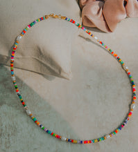 Load image into Gallery viewer, Rainbow n' Pearls Necklace
