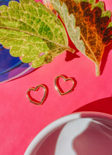 Load image into Gallery viewer, Heart Hoops