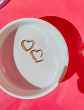 Load image into Gallery viewer, Heart Hoops