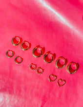 Load image into Gallery viewer, Heart Hoops
