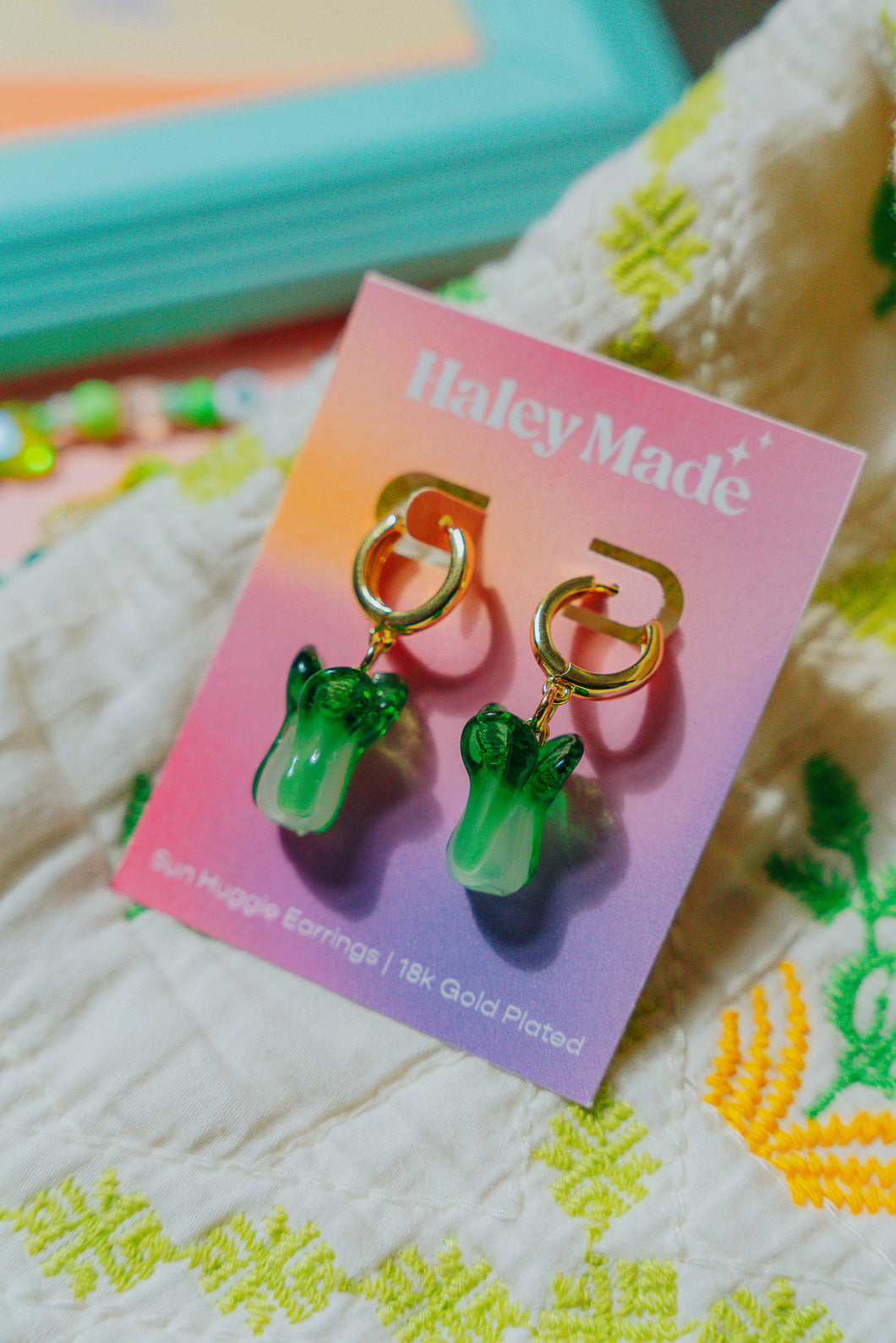 Bok Choy Earrings