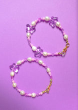 Load image into Gallery viewer, Purple Glass Butterfly bracelet
