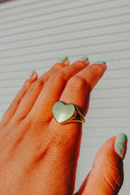 Load image into Gallery viewer, Chunky Gold Heart Ring
