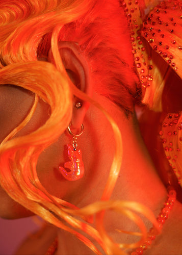 Gold Prawn Earrings | Minhi Wang x Haley Made Collaberation | Canadas Drag race | Minhi Wang Merch | Funky High Quality Earring