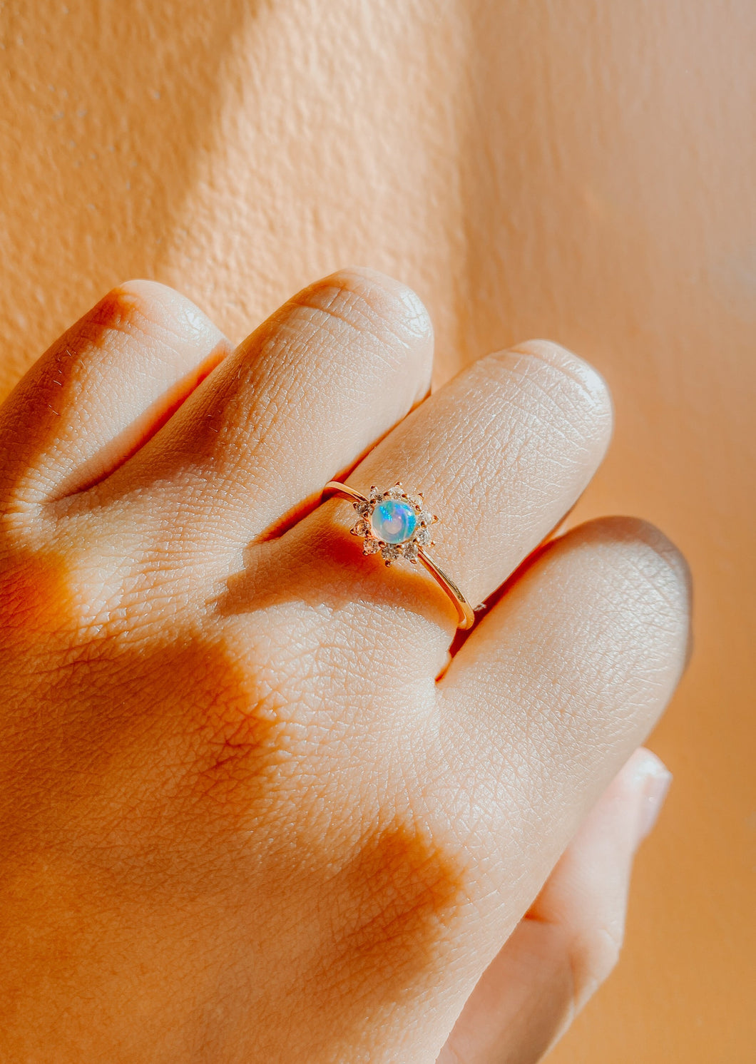 Opal Sun Vermeil Ring