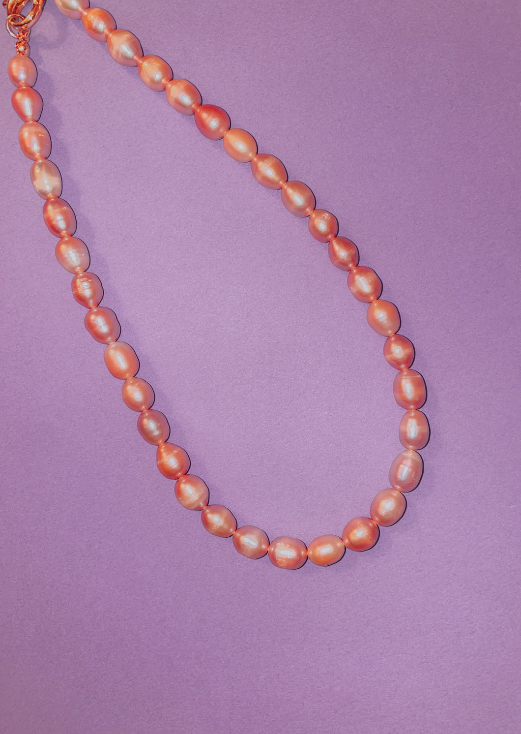 Princess Pink Pearl Necklace