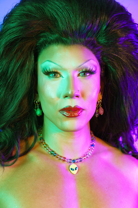 Minhi Wang x Haley Made Shop Alien Orb necklace | 