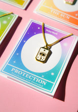Load image into Gallery viewer, Protection Tarot Card Pendant Necklace
