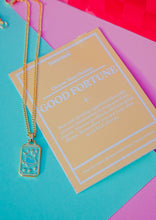 Load image into Gallery viewer, Good Fortune Tarot Card Pendant Necklace
