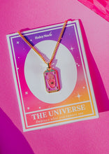 Load image into Gallery viewer, The Universe Tarot Card Pendant Necklace
