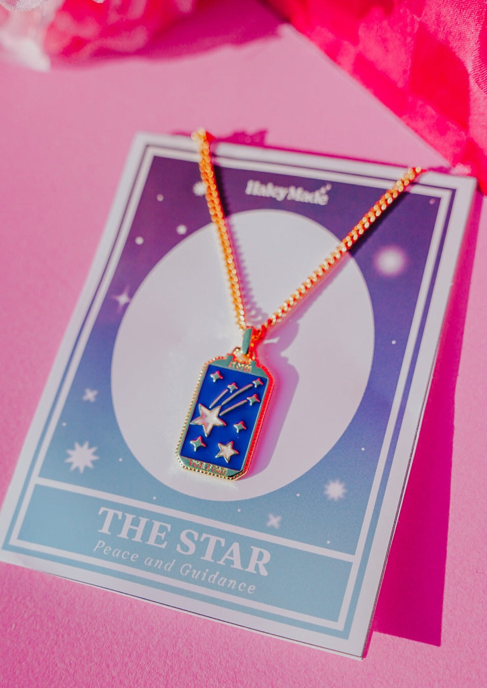 Star Tarot Card Pendant Necklace