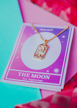 Load image into Gallery viewer, The Moon Tarot Card Pendant Necklace
